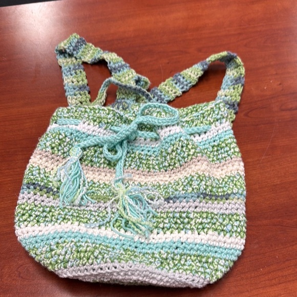 Handmade crocheted backpack - Picture 1 of 2